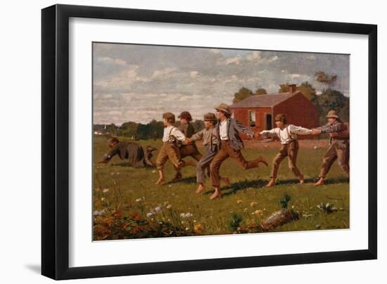 Snap the Whip-Winslow Homer-Framed Giclee Print