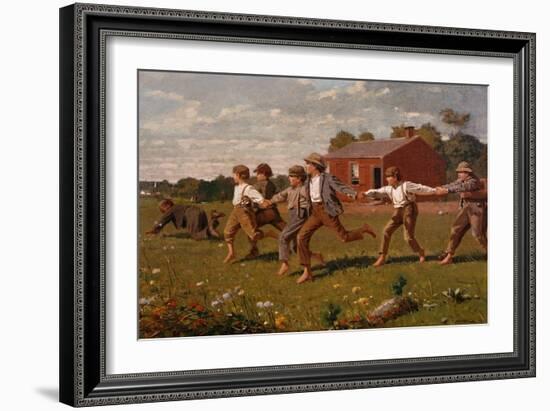 Snap the Whip-Winslow Homer-Framed Giclee Print