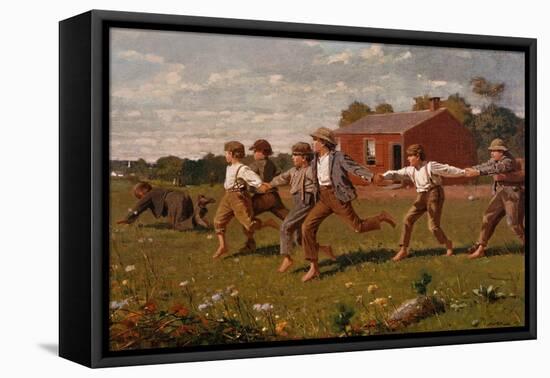 Snap the Whip-Winslow Homer-Framed Premier Image Canvas