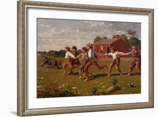 Snap the Whip-Winslow Homer-Framed Giclee Print