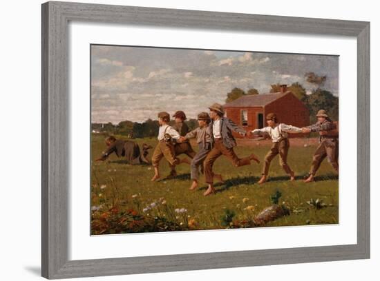 Snap the Whip-Winslow Homer-Framed Giclee Print