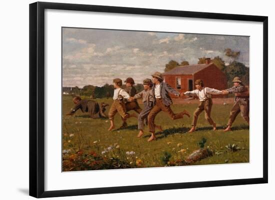 Snap the Whip-Winslow Homer-Framed Giclee Print