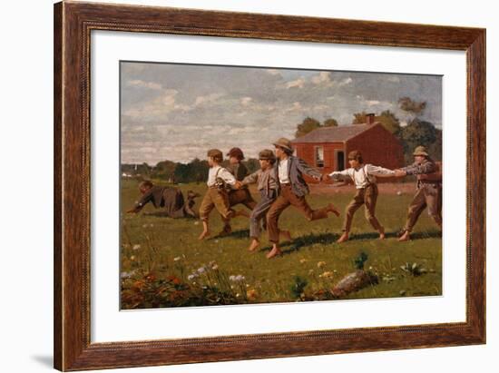Snap the Whip-Winslow Homer-Framed Giclee Print