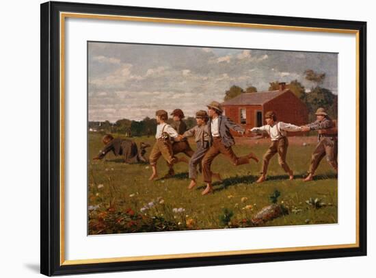 Snap the Whip-Winslow Homer-Framed Giclee Print