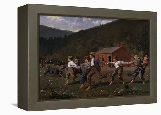 Snap the Whip-Winslow Homer-Framed Premier Image Canvas