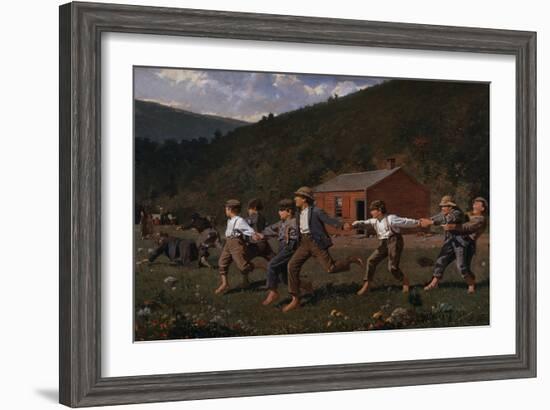 Snap the Whip-Winslow Homer-Framed Giclee Print