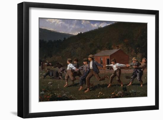 Snap the Whip-Winslow Homer-Framed Giclee Print