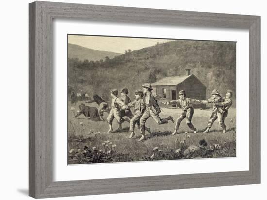 Snap the Whip-Winslow Homer-Framed Giclee Print