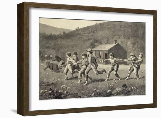 Snap the Whip-Winslow Homer-Framed Giclee Print