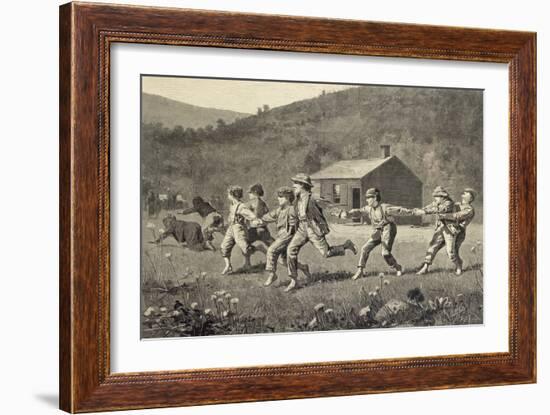 Snap the Whip-Winslow Homer-Framed Giclee Print