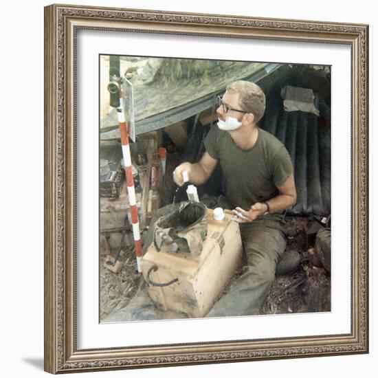 Snapshot of Us Soldier in Vietnam, Ca. 1970-null-Framed Photographic Print