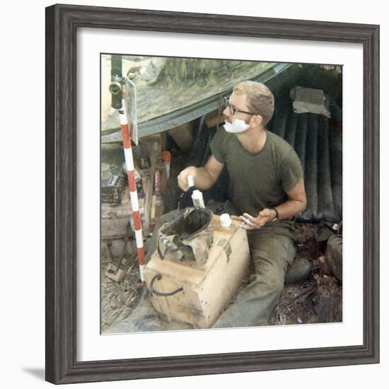 Snapshot of Us Soldier in Vietnam, Ca. 1970-null-Framed Photographic Print