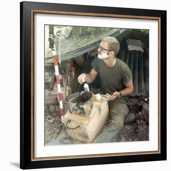 Snapshot of Us Soldier in Vietnam, Ca. 1970-null-Framed Photographic Print