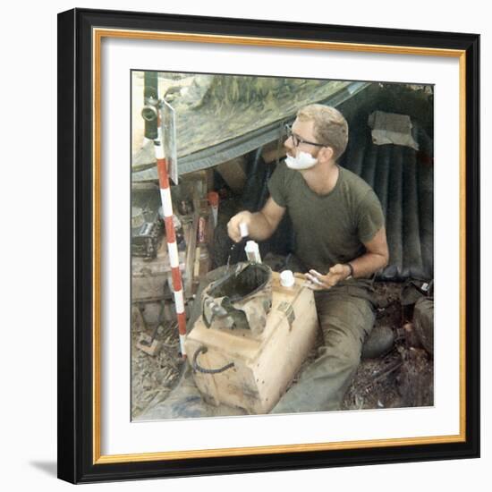 Snapshot of Us Soldier in Vietnam, Ca. 1970-null-Framed Photographic Print