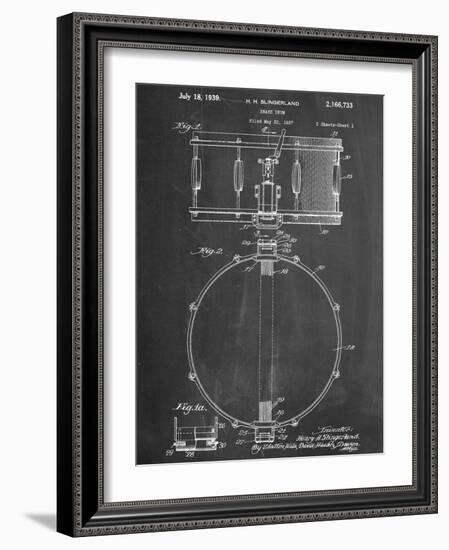 Snare Drum Instrument Patent-null-Framed Art Print