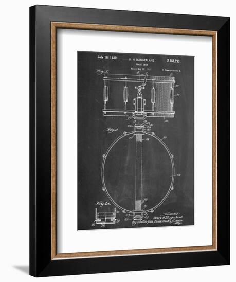 Snare Drum Instrument Patent-null-Framed Premium Giclee Print