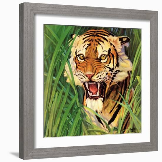 "Snarling Tiger," April 19, 1941-Emmett Watson-Framed Giclee Print