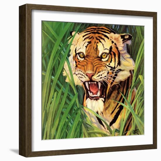 "Snarling Tiger," April 19, 1941-Emmett Watson-Framed Giclee Print