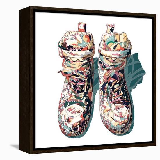 Sneaker-HR-FM-Framed Stretched Canvas