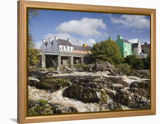 Sneem River Below Road Bridge in Village on Ring of Kerry Tourist Route, Iveragh Peninsula, Munster-Pearl Bucknall-Framed Premier Image Canvas