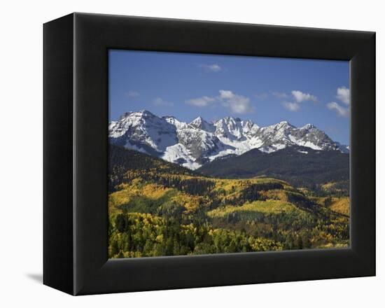 Sneffels Range with Fall Colors, Near Ouray, Colorado, United States of America, North America-James Hager-Framed Premier Image Canvas