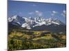 Sneffels Range with Fall Colors, Near Ouray, Colorado, United States of America, North America-James Hager-Mounted Photographic Print