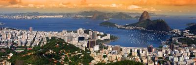 Panoramic View Of Rio De Janeiro, Brazil Landscape-SNEHITDESIGN-Photographic Print