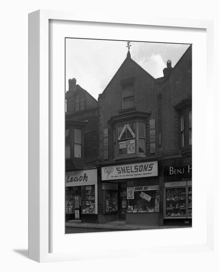 Snelsons Electrical Shop, Mexborough, South Yorkshire, 1963-Michael Walters-Framed Photographic Print