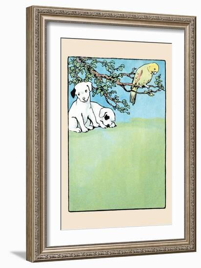 Snip And Snap And Polly Parrot-Julia Dyar Hardy-Framed Art Print