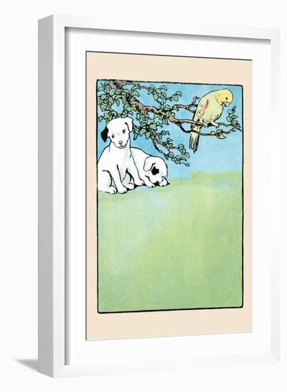 Snip And Snap And Polly Parrot-Julia Dyar Hardy-Framed Art Print