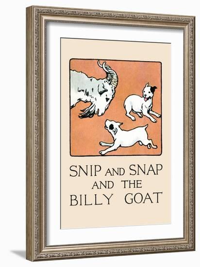 Snip And Snap And the Billy Goat-Julia Dyar Hardy-Framed Art Print