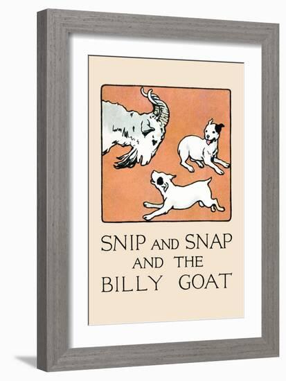 Snip And Snap And the Billy Goat-Julia Dyar Hardy-Framed Art Print