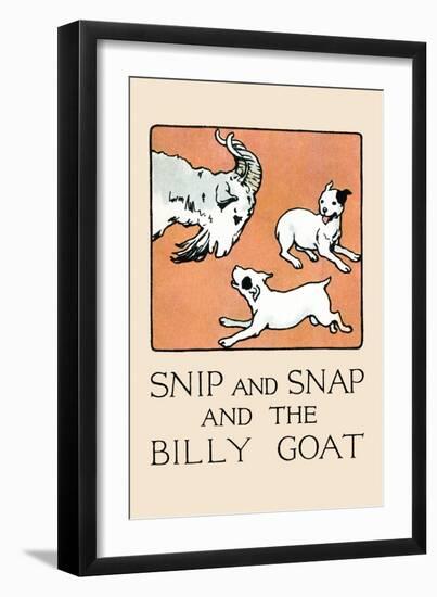 Snip And Snap And the Billy Goat-Julia Dyar Hardy-Framed Art Print