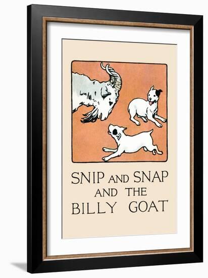 Snip And Snap And the Billy Goat-Julia Dyar Hardy-Framed Art Print