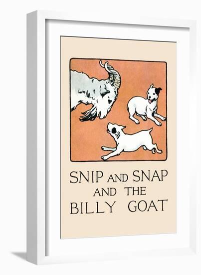 Snip And Snap And the Billy Goat-Julia Dyar Hardy-Framed Art Print