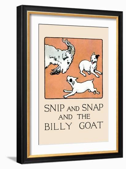 Snip And Snap And the Billy Goat-Julia Dyar Hardy-Framed Art Print