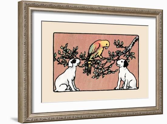 Snip And Snap And the Poll Parrot-Julia Dyar Hardy-Framed Art Print