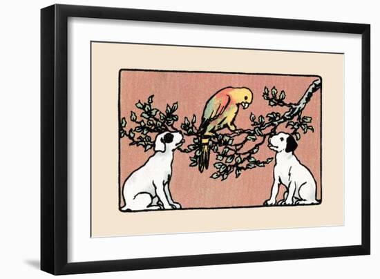 Snip And Snap And the Poll Parrot-Julia Dyar Hardy-Framed Art Print