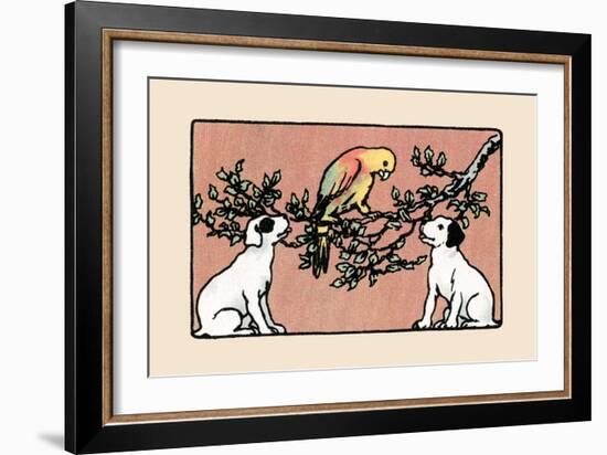 Snip And Snap And the Poll Parrot-Julia Dyar Hardy-Framed Art Print