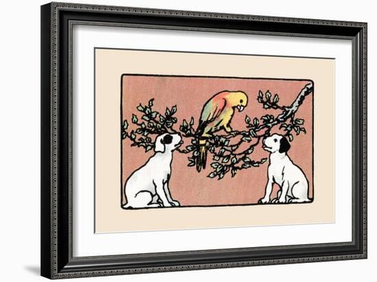 Snip And Snap And the Poll Parrot-Julia Dyar Hardy-Framed Art Print