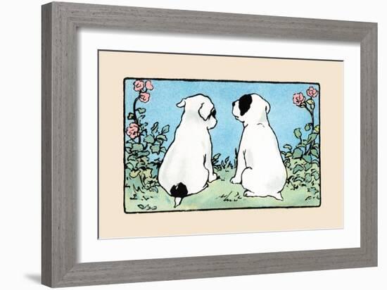 Snip And Snap Look Away-Julia Dyar Hardy-Framed Art Print