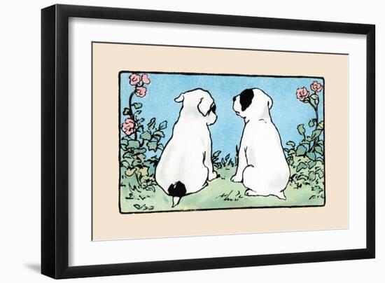 Snip And Snap Look Away-Julia Dyar Hardy-Framed Art Print