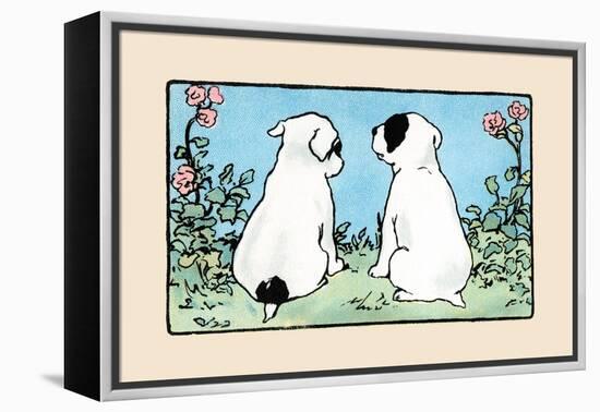 Snip And Snap Look Away-Julia Dyar Hardy-Framed Stretched Canvas