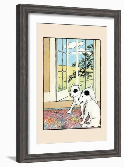 Snip And Snap on the Rug-Julia Dyar Hardy-Framed Art Print