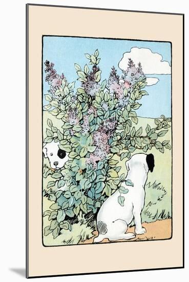 Snip And Snap Play In the Lilac Bushes-Julia Dyar Hardy-Mounted Art Print