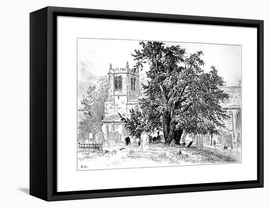 Snitterfield Church, Snitterfield, Warwickshire, 1885-Edward Hull-Framed Premier Image Canvas