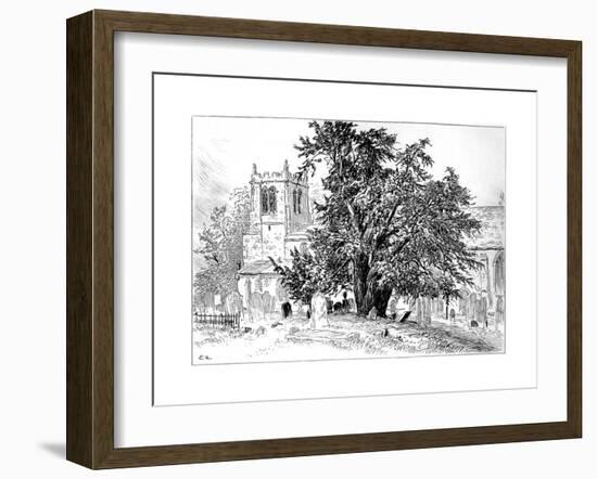 Snitterfield Church, Snitterfield, Warwickshire, 1885-Edward Hull-Framed Giclee Print