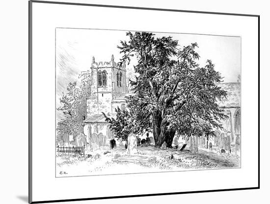 Snitterfield Church, Snitterfield, Warwickshire, 1885-Edward Hull-Mounted Giclee Print