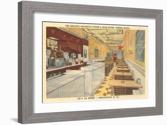 Snockey's Oyster Bar, Philadelphia, Pennsylvania-null-Framed Art Print