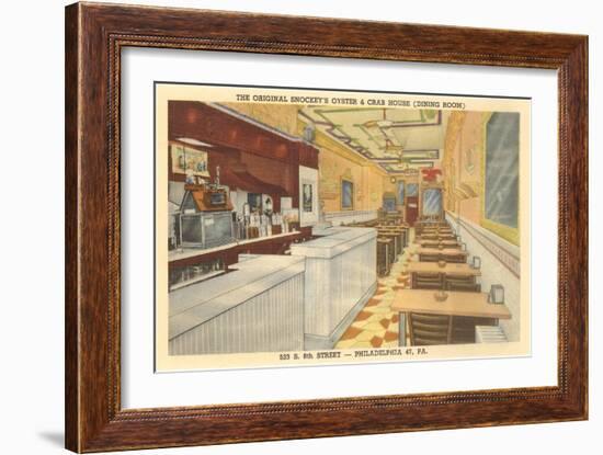 Snockey's Oyster Bar, Philadelphia, Pennsylvania-null-Framed Art Print